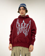 Load image into Gallery viewer, FIRE LOGO HOODIE CARDINAL
