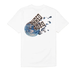 White T-Shirt, Shred 2020 Shattering the globe