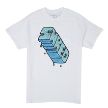 Load image into Gallery viewer, White T-Shirt, Shred in Ice Blocks