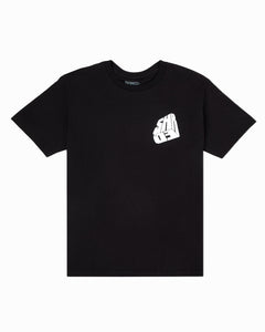 Black T-Shirt, White Shred Logo in a Box