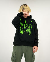 Load image into Gallery viewer, FIRE LOGO HOODIE BLACK