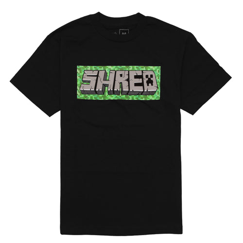 Black T-Shirt, Minecraft Shred Logo